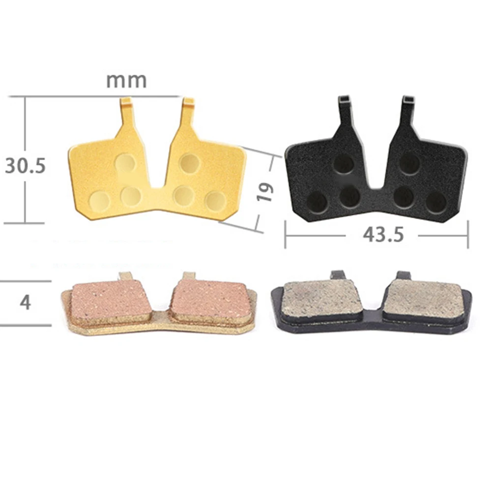 2pcs Disc Brake Pad Resin Fiber Semi-metal Bikes Brake Pads For MT5/7 Four-piston Oil Disc Brakes Pads Bicycle Accessories