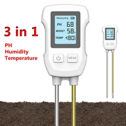 3in1 Soil PH Value Ambient Temperature Humidity Test Meter Indoor Potted Plant Measuring Instrument Cultivation Gardening Tools