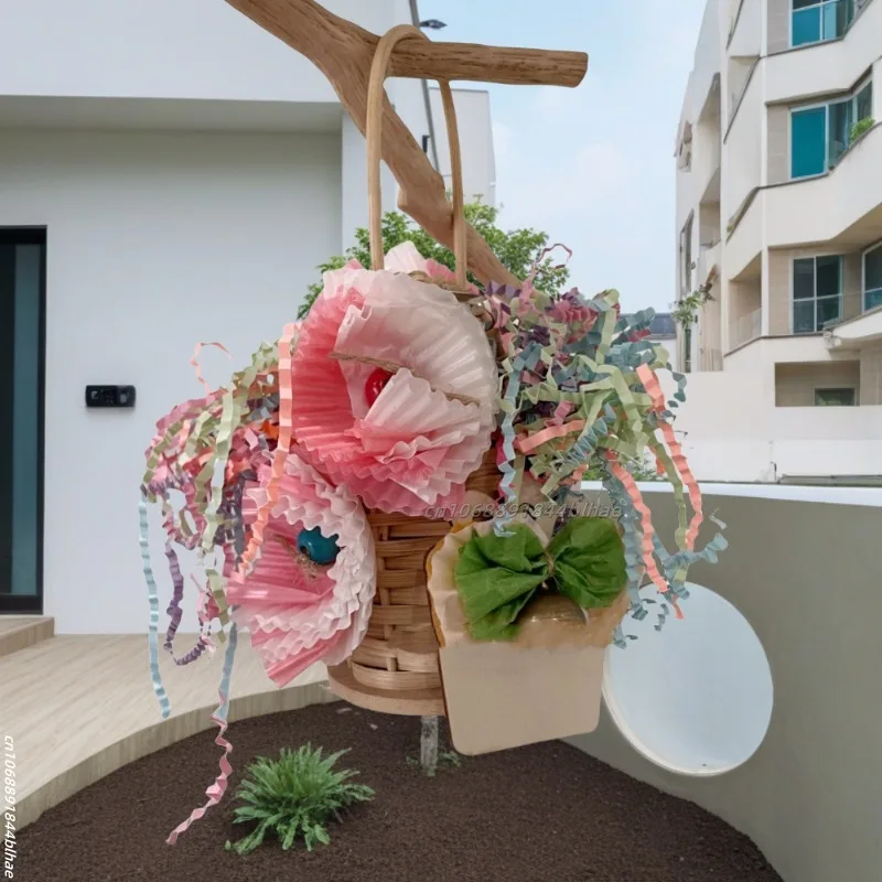 1pcs Bird Parrot Toy Set Colorful Shredder Foraging Assorted Hanging Cage Bird Chewing Rack Toys Pet Parrot Molar Bite Toy