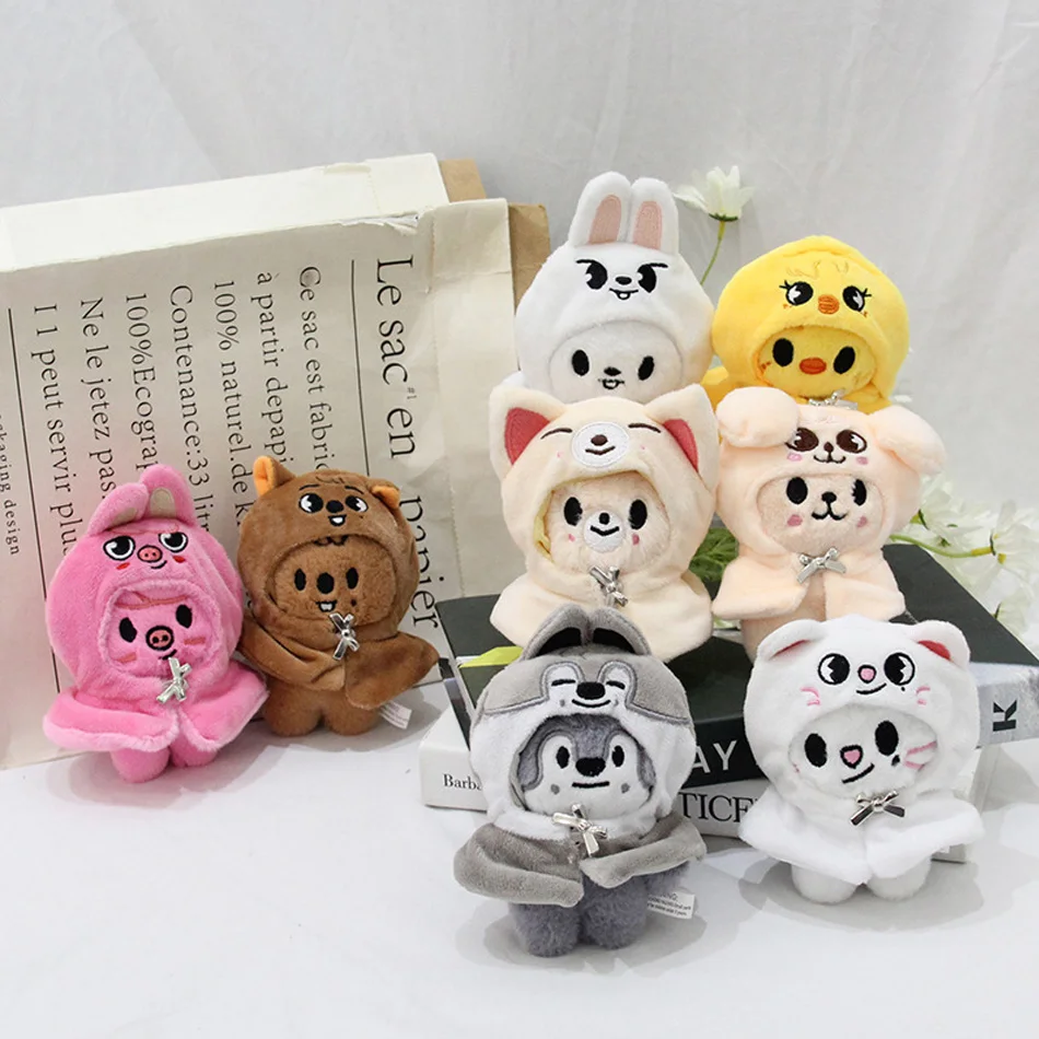 13CM Plush Toy Kawaii  Stray Kids Wolf Plush Cartoon Stuffed Animal Doll Kawaii Companion Toys Giftids view 2