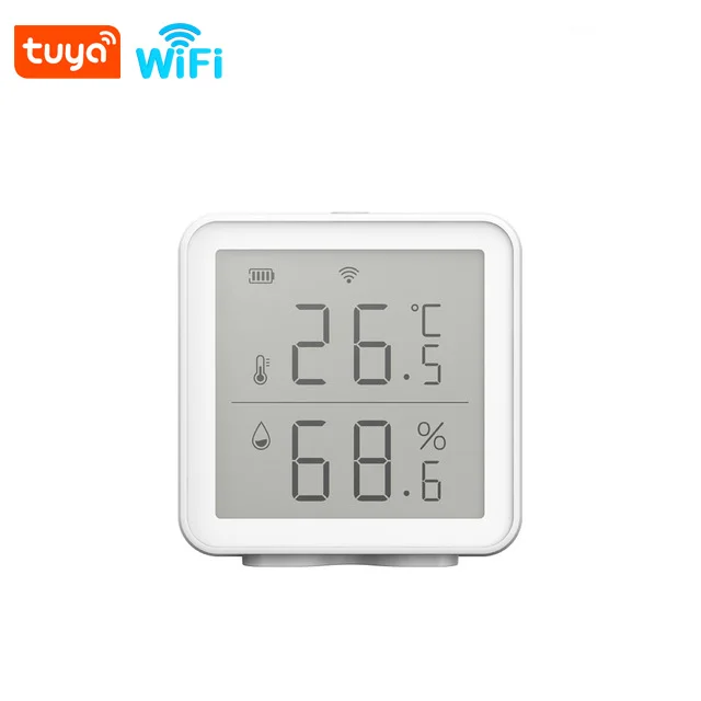 

RSH WiFi Thermometer Hygrometer Indoor Alexa Tuya Smart Temperature Humidity Sensor for Home Red Wine Cellar Greenhouse