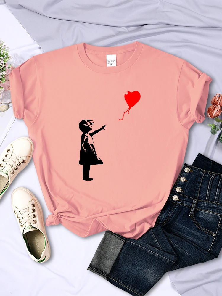 HAMPSON LANQE Let'S Fly Love Balloons Prints T-Shirt White 3