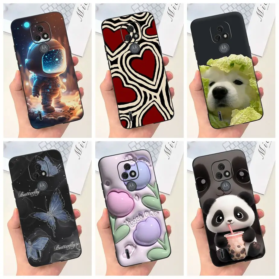 For Motorola Moto E7 Plus Case XT2081-1 Cute Fashion Cover Soft Silicone Phone Case For Motorola Moto E7 MotoE7 Plus Funda Coque