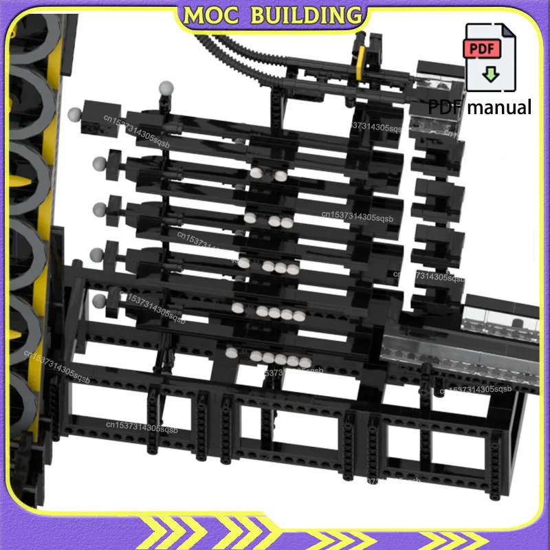 MOCBuilding Block กีฬารุ่น GBC Ball Counter เทคโนโลยีอิฐ DIY Assembly ชุด GBC Great Ball Contraption ของเล่นของขวัญ