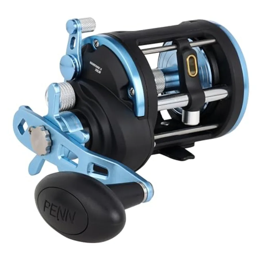 

Warfare II Level Wind Conventional Fishing Reel for Saltwater Use Stainless Steel Construction Black Finish High-Speed Retrieva