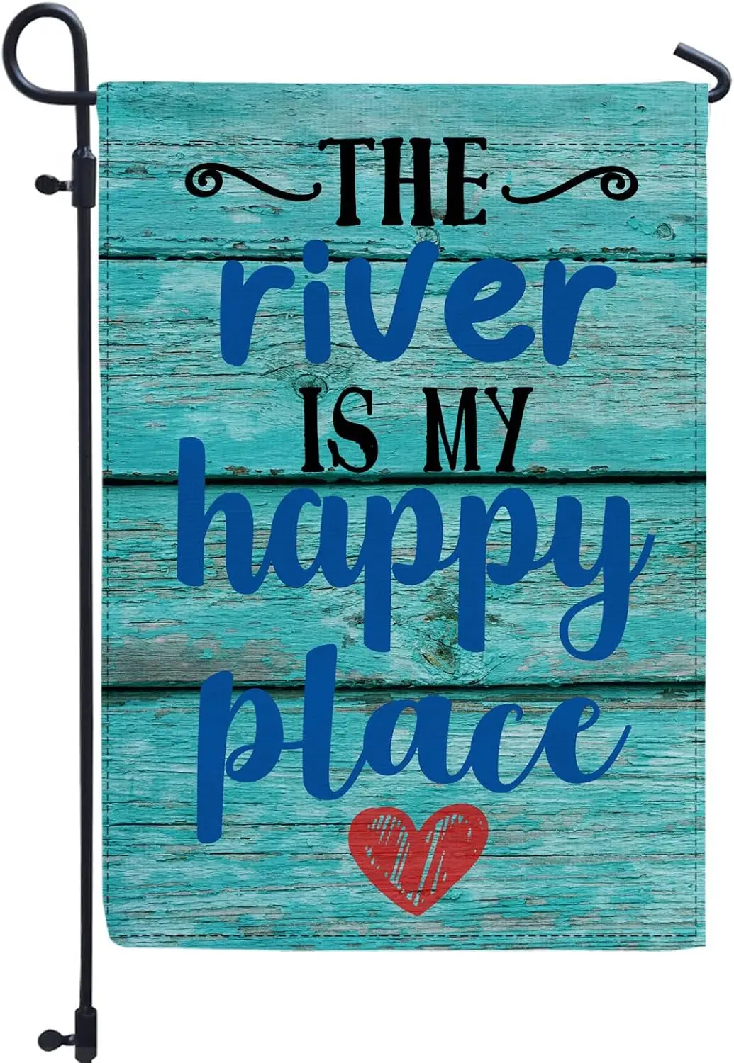 The River is My Happy Place Autumn Flags for Outside Farmhouse Garden Flags for Outside, Garden Flag Fall Funny Christmas Th SSL