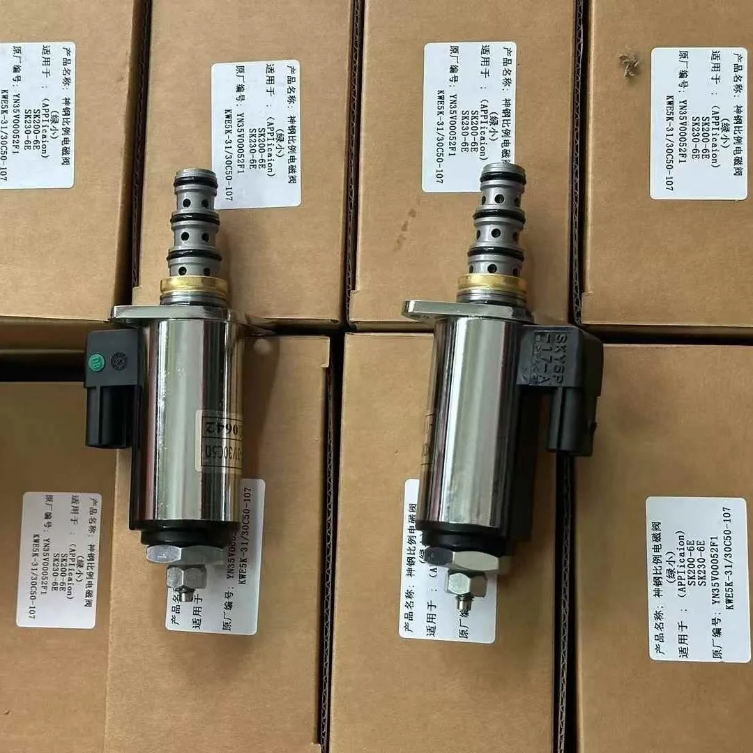 Applicable to Kobelco SK200 250-6E-8 hydraulic pump main pump proportional sole noid valve YN35V00052F1