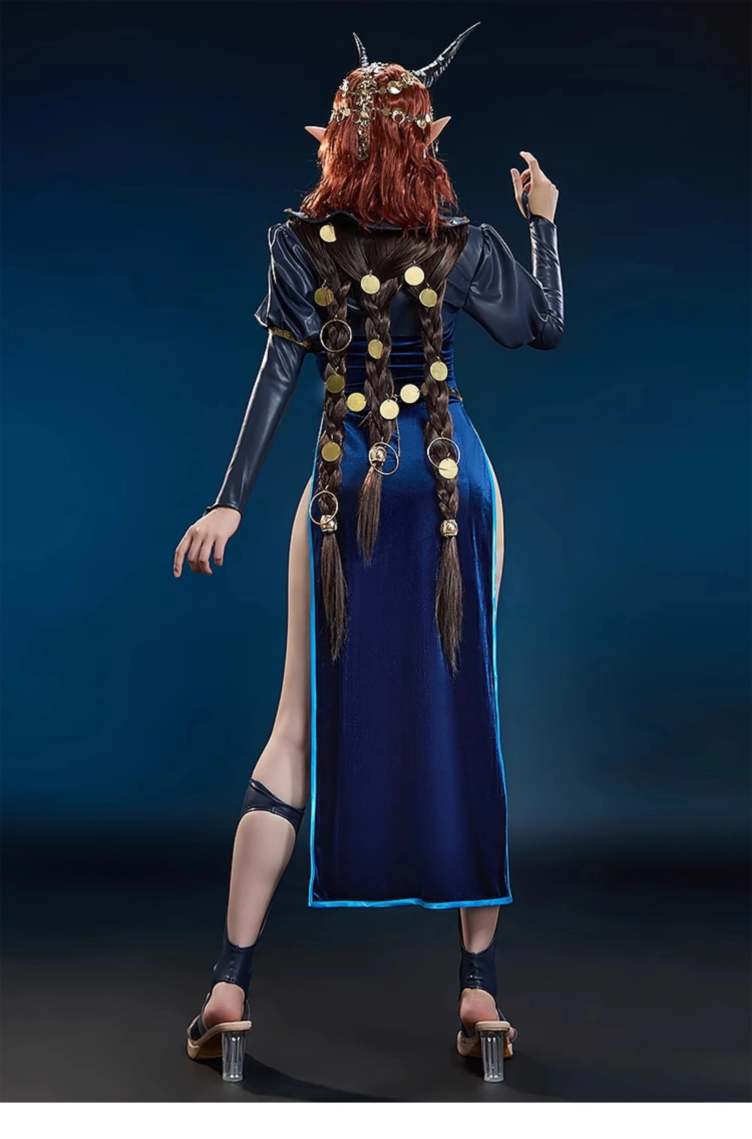 mizora コスプレ衣装ハロウィンクリスマスロールプレイングパーティーコミックゲーム女性サイズ S-XL スカート新しい黒のドレス