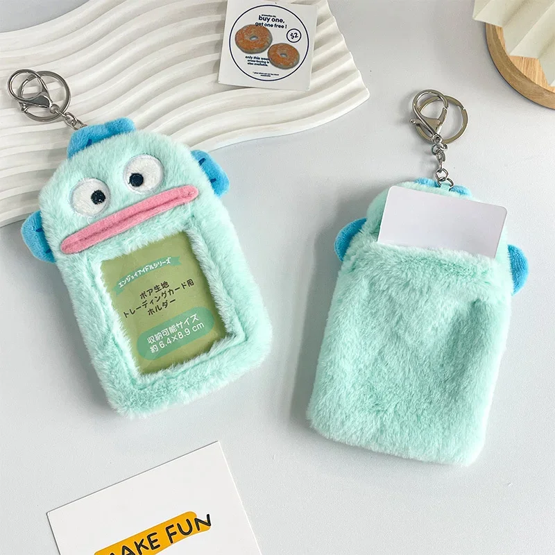 New Sanrio Children Toys Kawaii Hangyodon Bus Card Holder Cute Women Hangyodon Bank Card Cover Protective Case Kid Birthday Gift