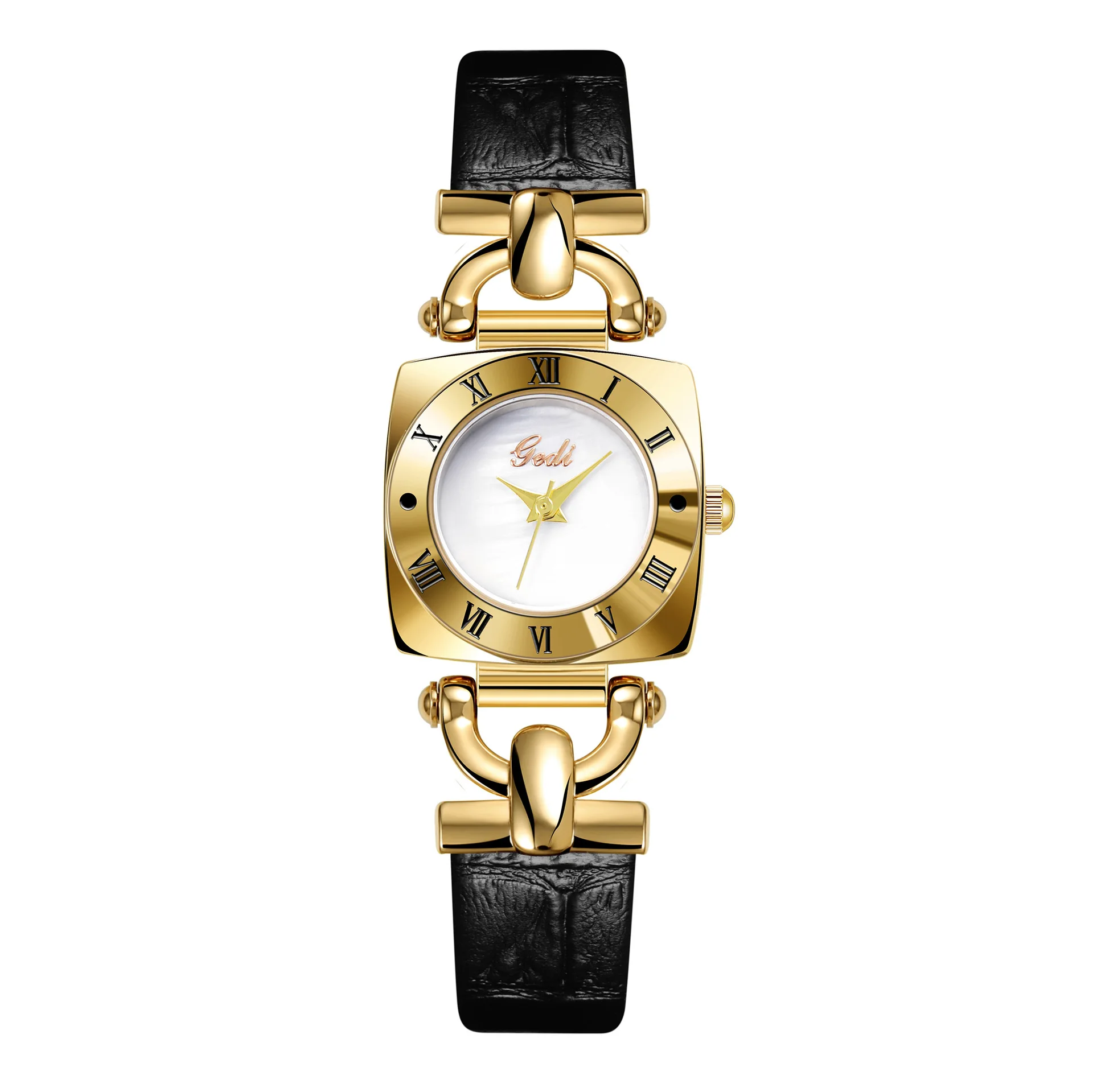 High-end Women's Watches Business Retro Square Plates Trendy Leather Straps Waterproof Ladies fashion Quartz Wristwatches