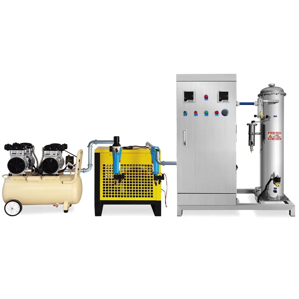 Industrial aquaculture wastewater water cooling treatment O3 gas production water purifier machine ozone generator for water