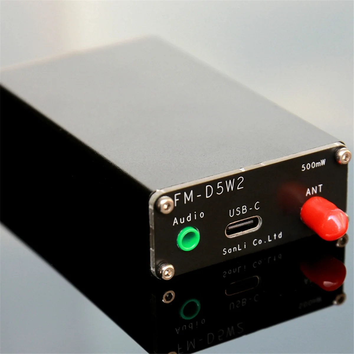 2 كجم FM الارسال 76-108 ميجا هرتز شاشة ديجيتال 0.5 واط 500 ميجا واط ستيريو الارسال لمحطة البث الراديو DSP مع هوائي