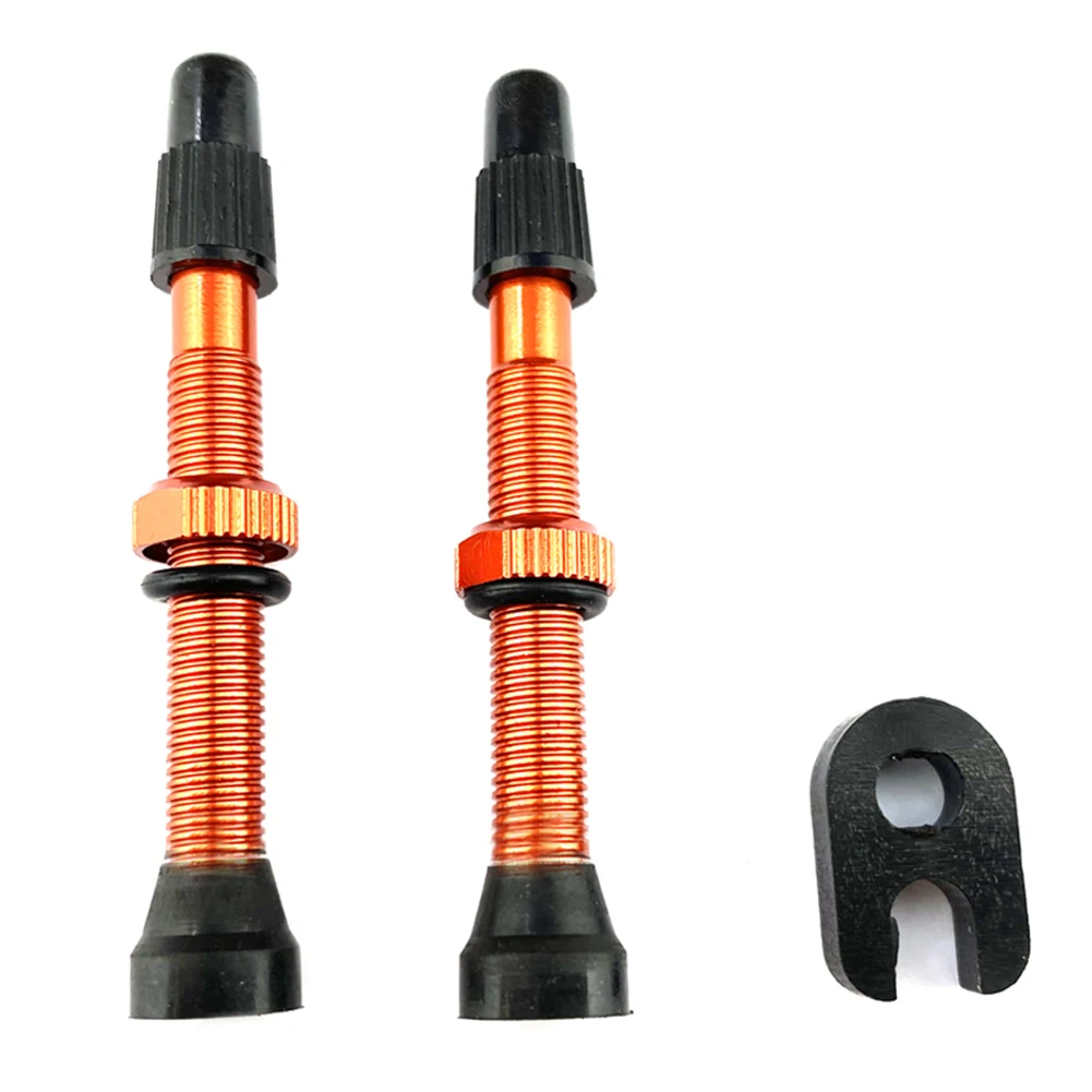 60mm 1 Pair Alloy Stem Presta Valve Bike Tubeless Tire + Tool Road Mountain for Outdoor Caring Personal Bicycle Supply