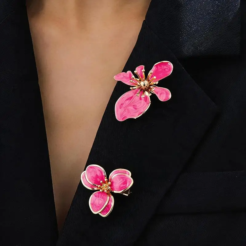 Luxury Shiny Crystal Metal Brooch Pins Elegant Anti-rust Jewelry for Women Men Wedding Party Banquet Wear