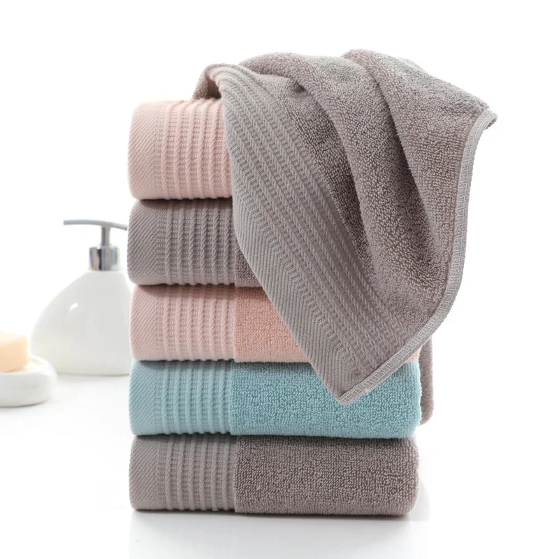 Towel plain color cut-off face wash towel gift return company welfare labor protection supplies embroidered words