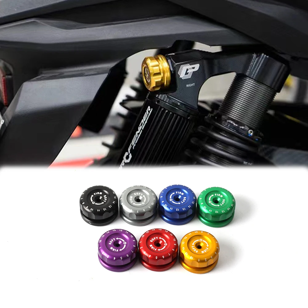 Motorcycle Accessories for Aluminum alloy Adjustment Bolt Fit for PROFENDER(PFD) Shock Absorber Compatible Motorcycle Universal