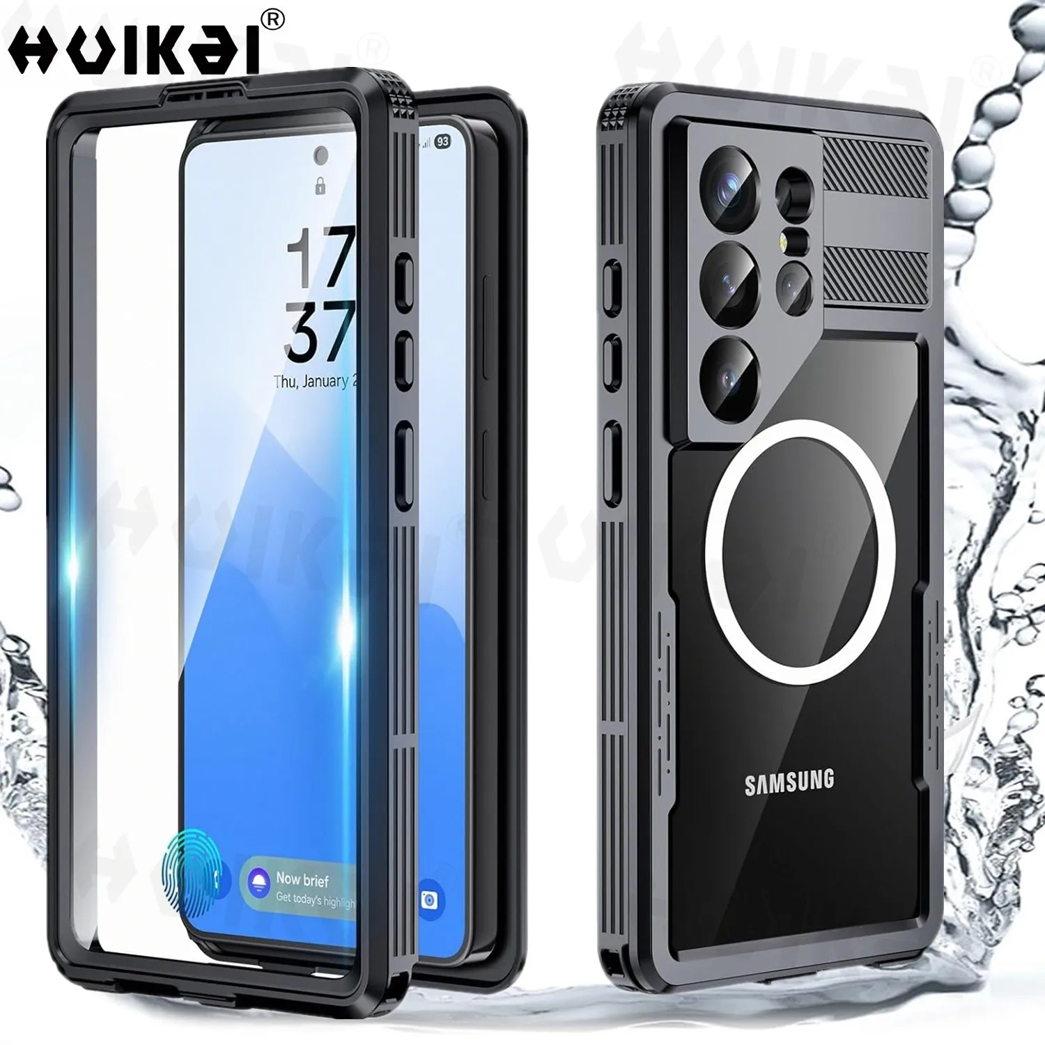 

Case Waterproof For Samsung Galaxy S26 Ultra S25 Plus S24 S23 Magsafe Snow Dust Shock Proof 360° Underwater IP68 Certified Cover