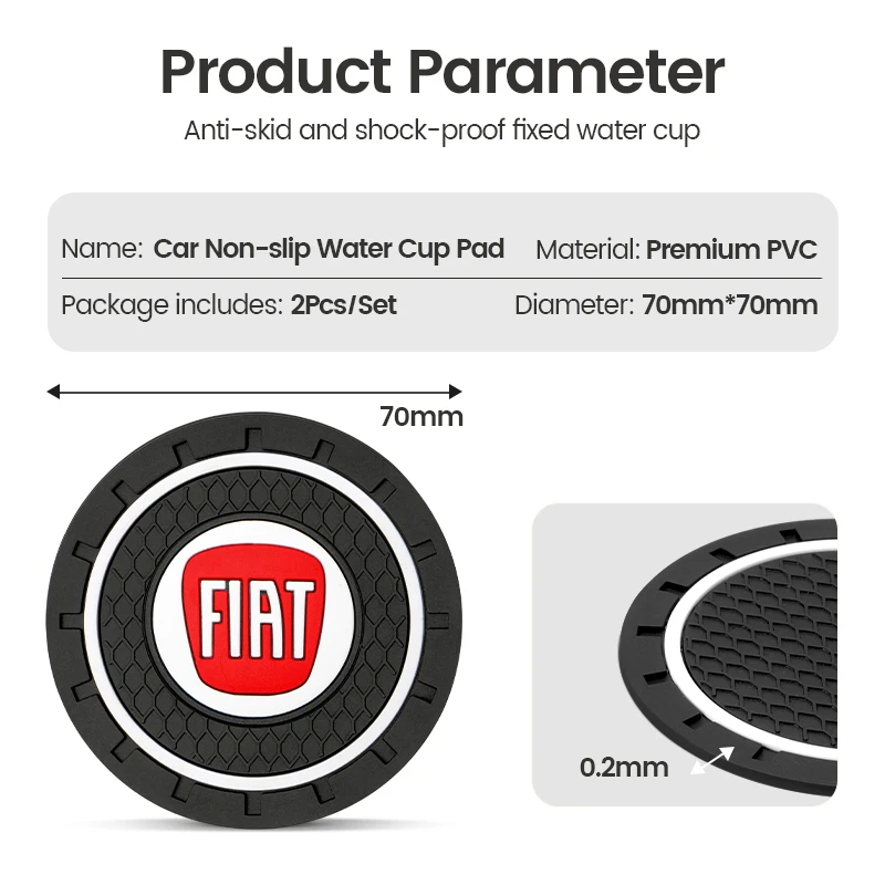 Car Dashboard Anti-Slip Mat Sticker for For FIAT 500 Abarth Doblo Tipo Panda Ducato Fiorino Grande Punto 500X Freemont Stilo