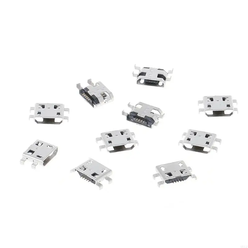 MOLF 10 pièces Type Micro USB 5 broches femelle chargeur connecteur Port prise