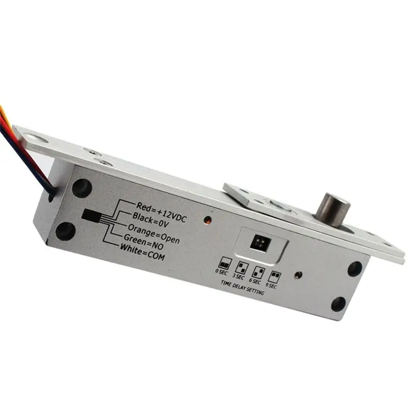 

Электронный врезной замок DC12V для контроля доступа, отказоустойчивый, с функцией задержки, узкопрофильный, по цене производителя