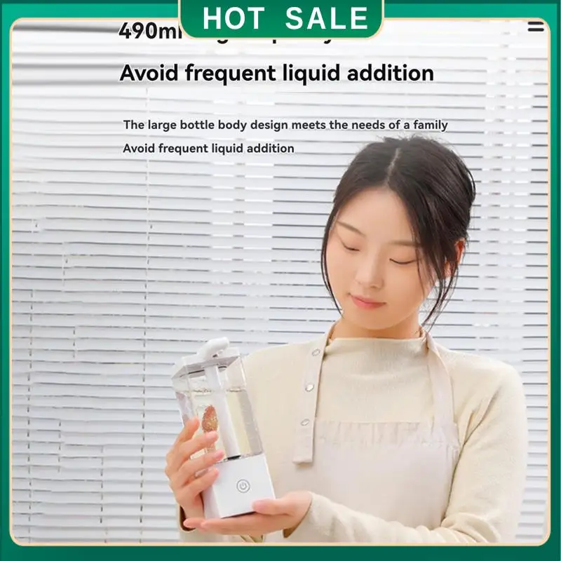 توصيل 24 ساعة موزع صابون أوتوماتيكي بدون تلامس تصميم ذكي حثي 490 مل سعة كبيرة للاستخدام المنزلي والمكتبي