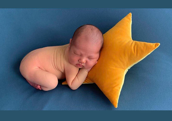 Sunshine Newborn Photography Props Shoot Pillow Auxiliary Stars With Headband Baby Posing Soft Pillow Double Sided Available