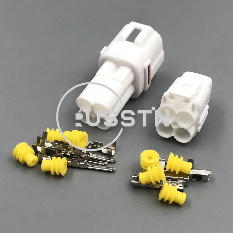 1 Set 4 Way MT090 Sealed Motorcycle Socket AC Assembly Housing Auto Cable Harness Light Connector For Car 6180-4771 6188-0004