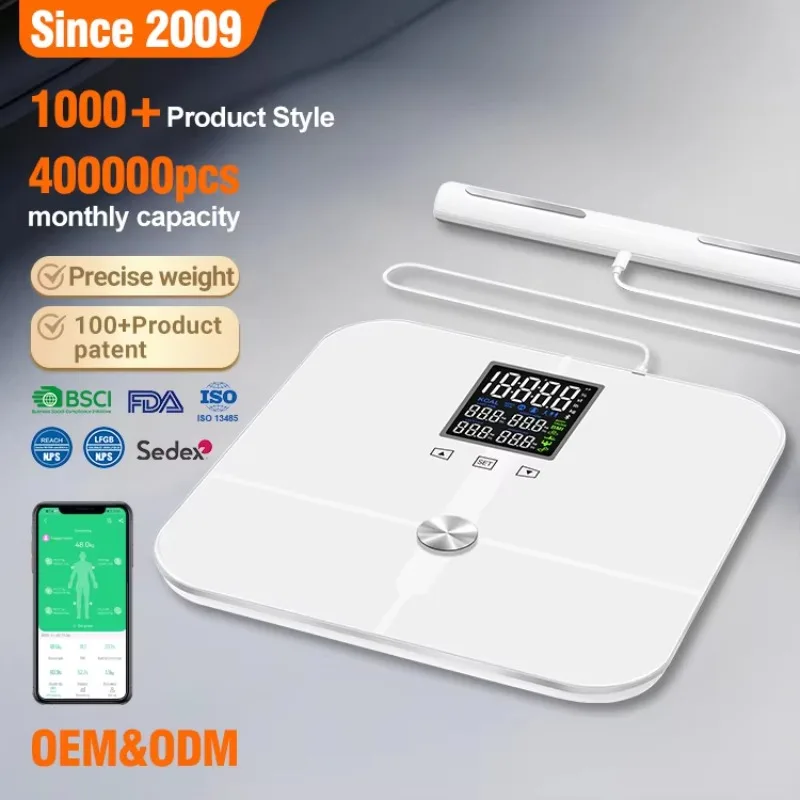 Electric Bluetooth Scale Smart Body Fat Weighing Digital Scale 180kg Bathroom Scale Machine