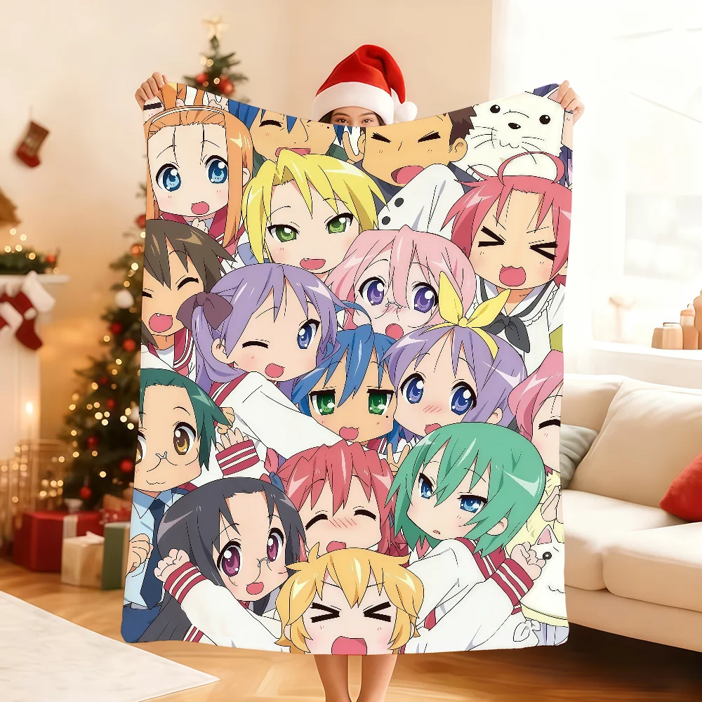 

Kawaii Anime Lucky Star Izumi Konata Blanket For Soft Throw Blanket for Picnic Bed Sofa Home Bedroom Cozy Warm Comfortable