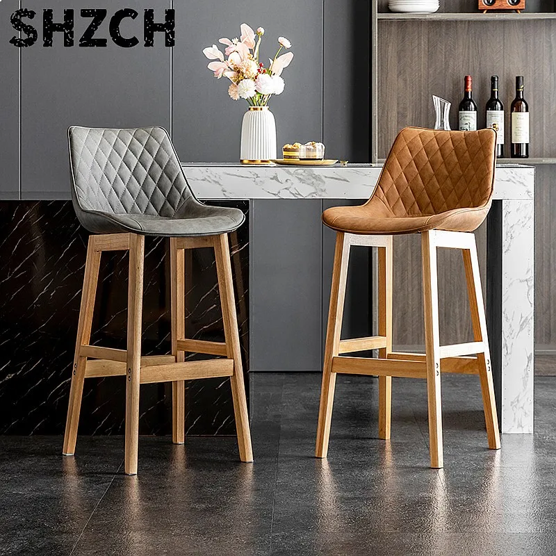 nordic-luxury-upholstered-dining-chair-solid-wood-frame-modern-bistro-counter-bar-stool-for-home