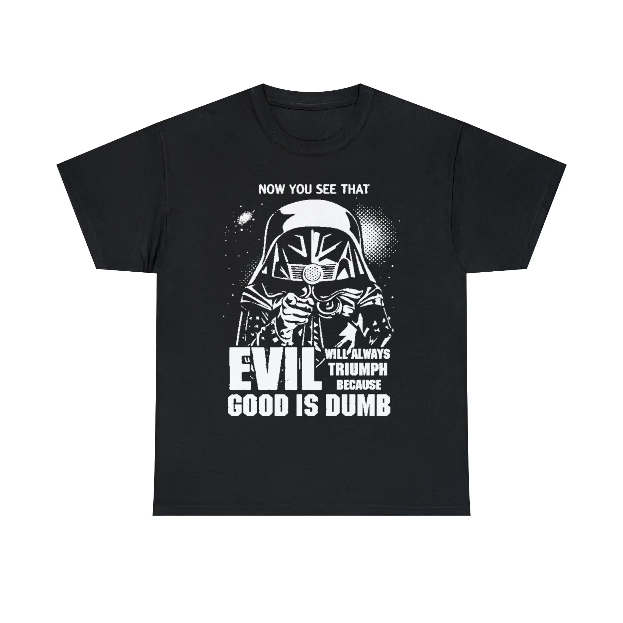 Distressed 80s retro Spaceballs Good is Dumb T shirt gen x nostalgia memorabilia