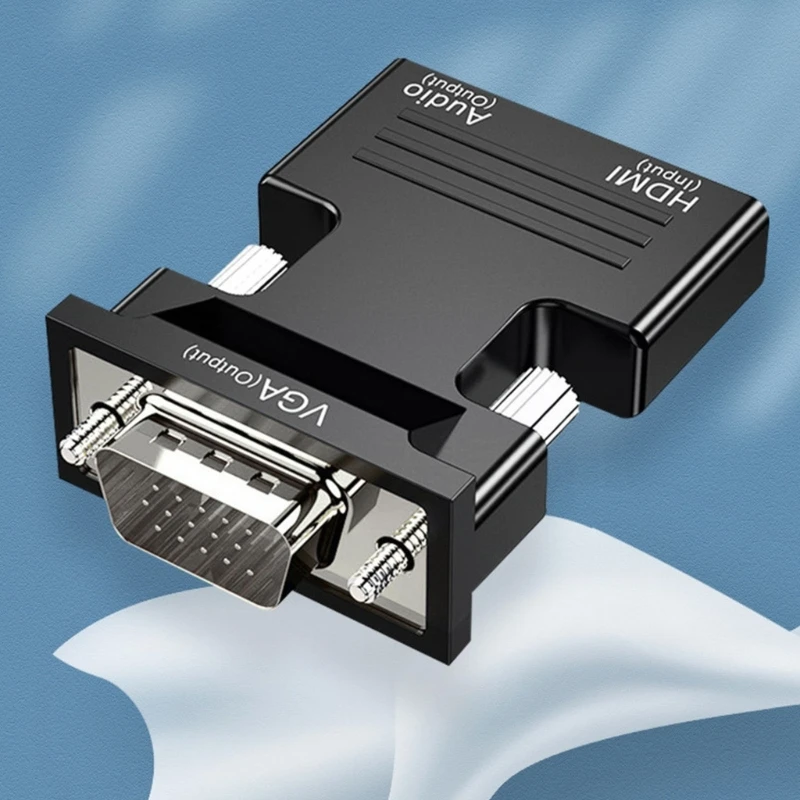 F3KE HDMI compatible a VGA macho conector convertidor proyector HDTV ordenador portátil pantalla Set-top Box conector