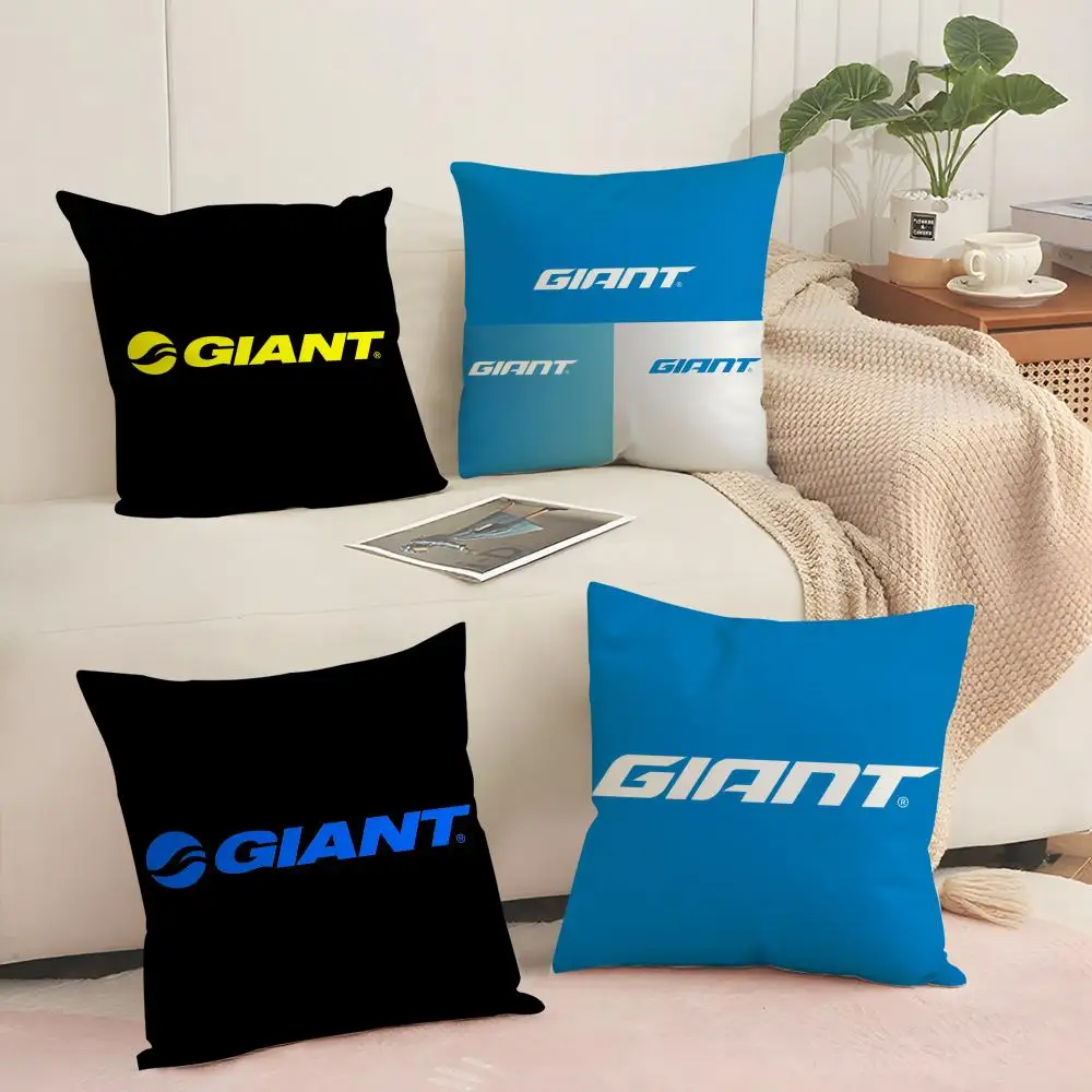 G-Giant Bicycle Cushion Cover Silky Short Plush with Invisible Zipper Dustproof Sofa Pillow Cover for Home Decor