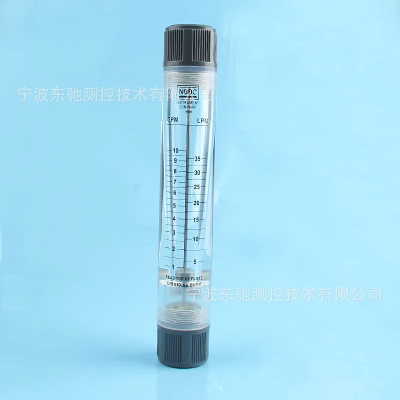 

LZT-2510G pipe type flowmeter, 1-10GPM/5-35LPM plexiglass flowmeter, float flowmeter