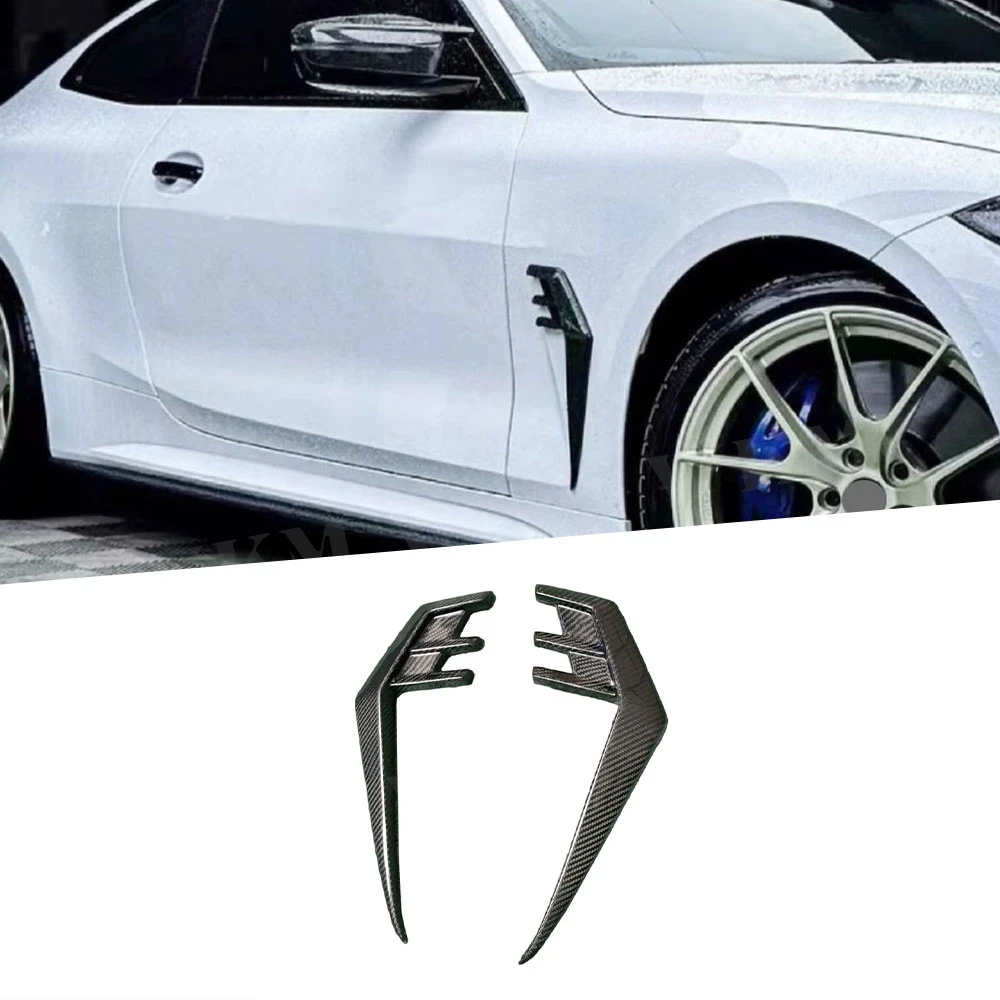 

Dry Carbon Fiber For BMW 4 Series G22 G23 2021+ Front Bumpers Fender Air Vent Trim Canards Spoiler Splitters Body Kits