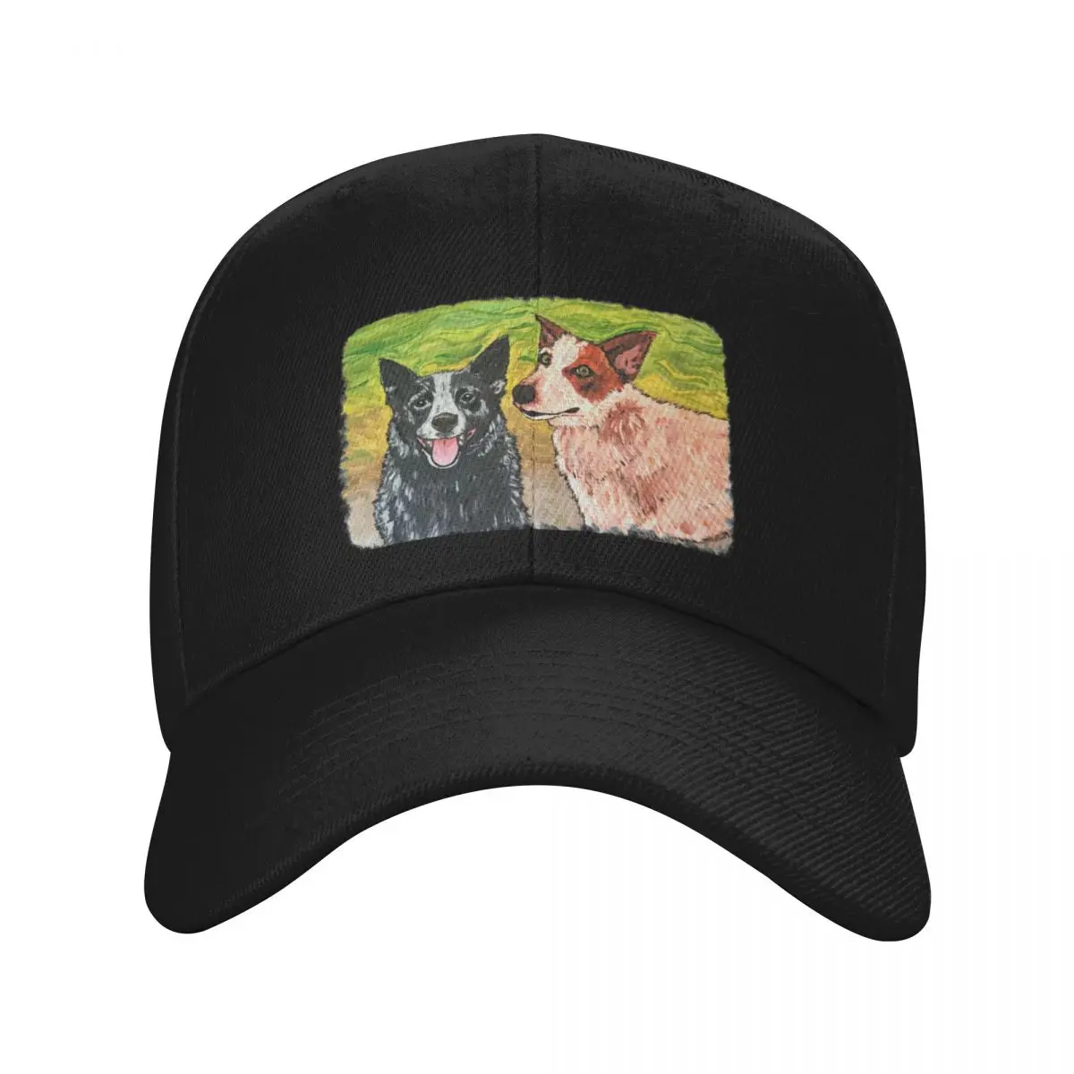 

One Heeler, Two Heeler, Red Heeler, Blue Heeler Baseball Cap Golf Hat Man Thermal Visor Luxury Hat Boy Women's
