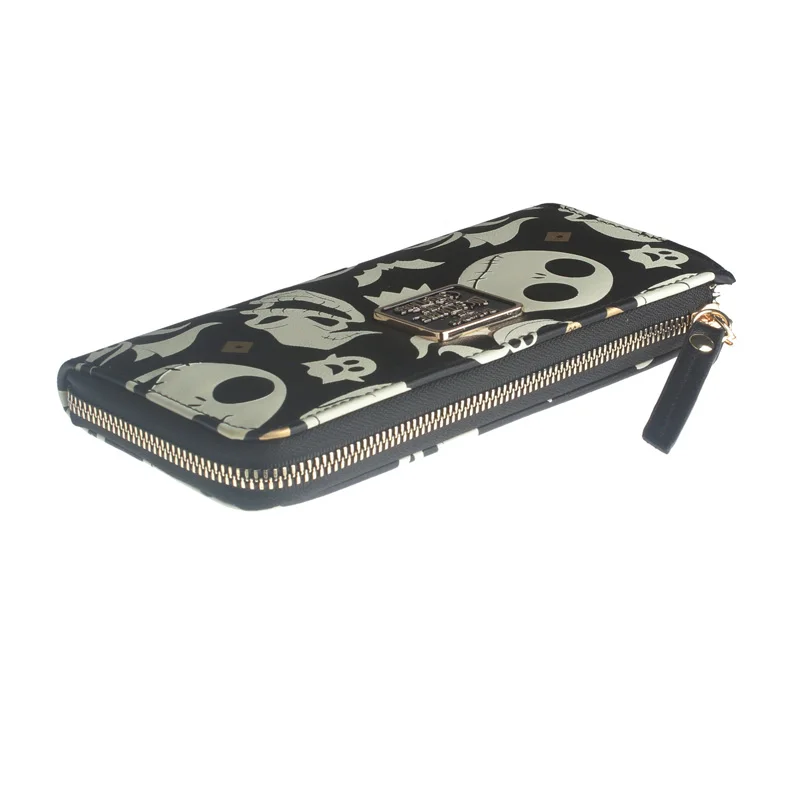 Disney the Nightmare before Christmas Embossed Wallet Fashion Personalized Card Holder Coin Purse image 4