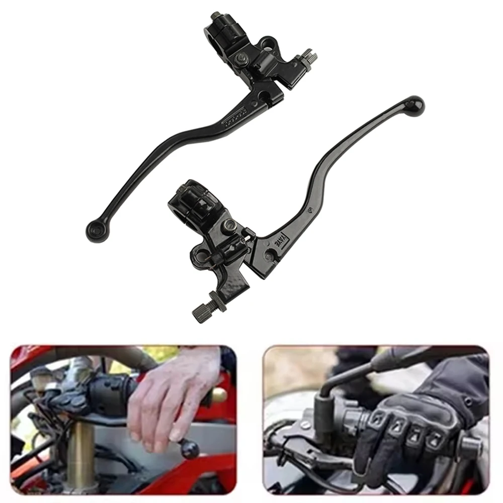 

Motorcycle Brake Clutch Levers Black For Honda CG125 Aluminum Alloy Motorbike Brake & Clutch Lever Cable Front Brake