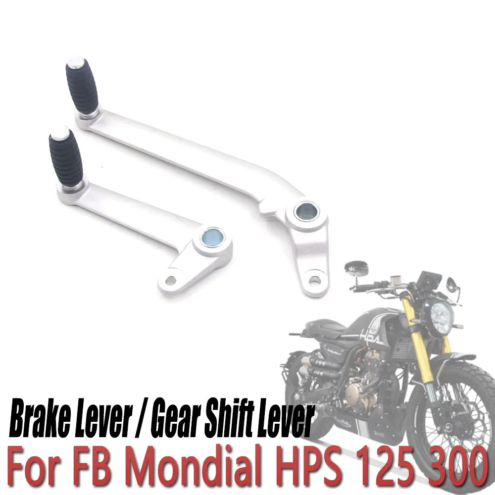 

Rear Foot Brake Pedal Lever Pegs Protector Adapter Rod For FB Mondial HPS125 HPS300 Hipster Rear Foot Gear Shift Lever Pedals