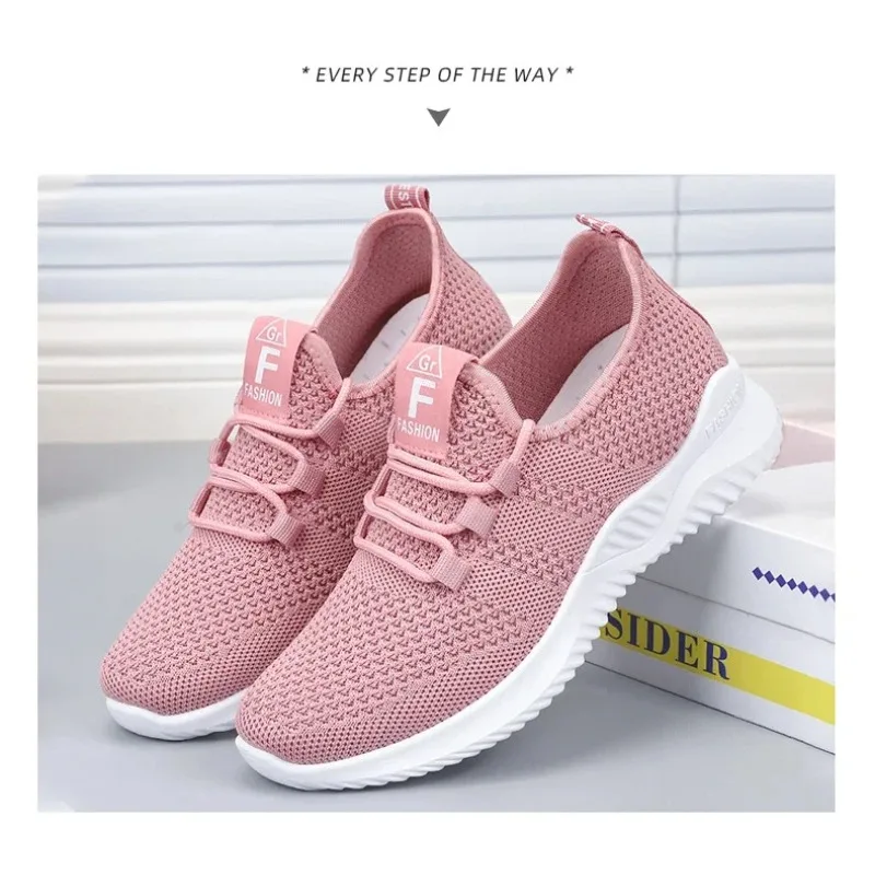 2025 Women's Casual Sneakers Summer Comfortable Breathable Platform Shoes Fashion Women Versatile Lace-up Shoe кроссовки женские