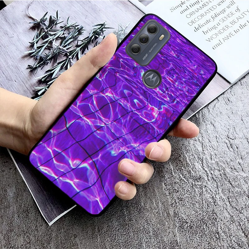 Case for Moto E20 E22 E32 E7 Power Edge 20 30 Pro 20lite 30Neo G10 G100 G20 G30 G60 Aesthetic Purple