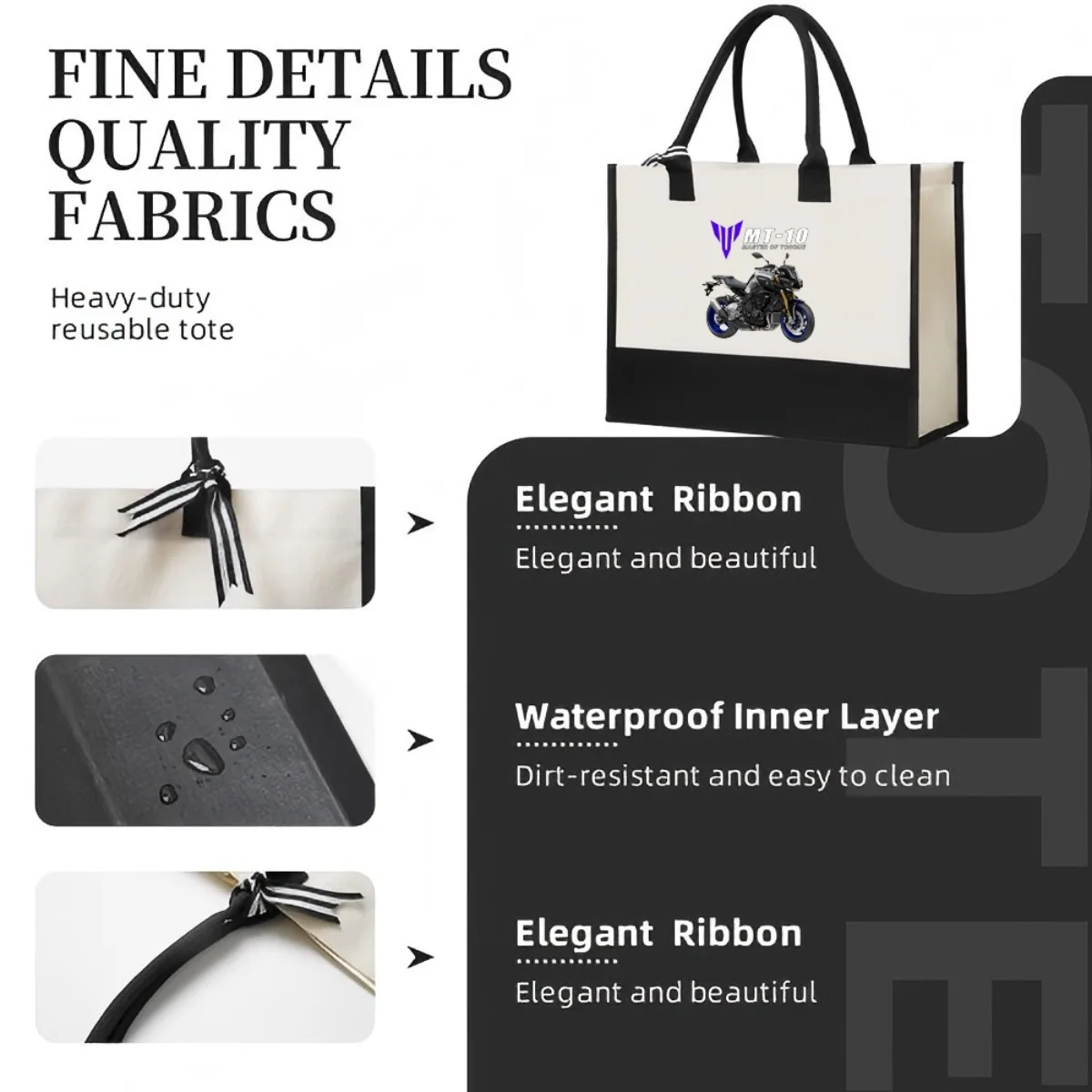 MT 10 2026 جديد وصول موضة عملية واسعة قابلة لإعادة الاستخدام حمل حقيبة نمط طباعة 2 لهجة الثقيلة حقيبة كتف كبيرة لجميع D #5