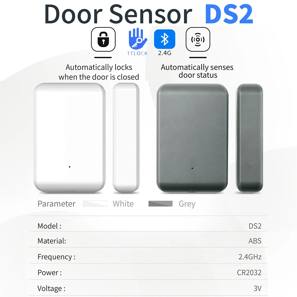

Датчик открытия/закрытия двери/окна DS2/DS3, беспроводной, с дистанционным управлением через приложение, для умного дома, сигнализации и защиты