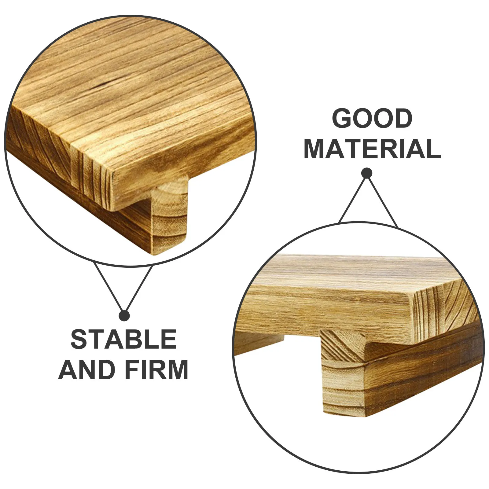 مقعد قدم خشبي خفيف الوزن للحمام والمطبخ وغرفة النوم والمكتب والأثاث المنزلي ومسند للقدمين موفر للمساحة للبالغين