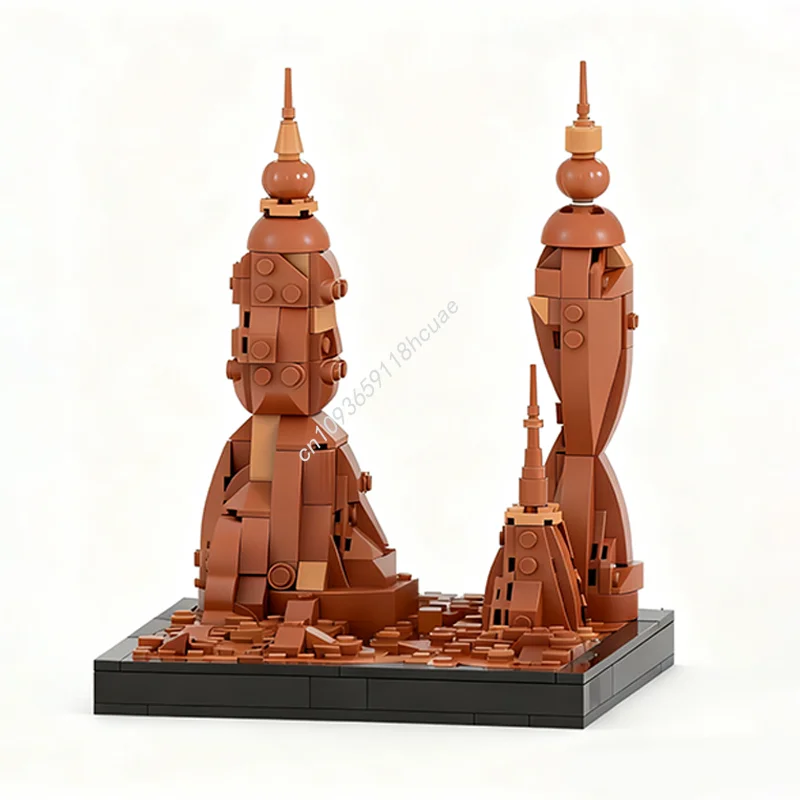 

459 шт. MOC Lost Geonosis Diorama Star Battle Model Строительные блоки креативные игрушки для рукоделия идея Детские рождественские подарки