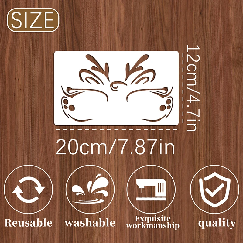 16, трафарет для рисования лица, новый набор масок, сделай сам, детские граффити, ручная роспись, вспомогательные средства, трафареты для татуировок, сценическая вечеринка, праздничный макияж