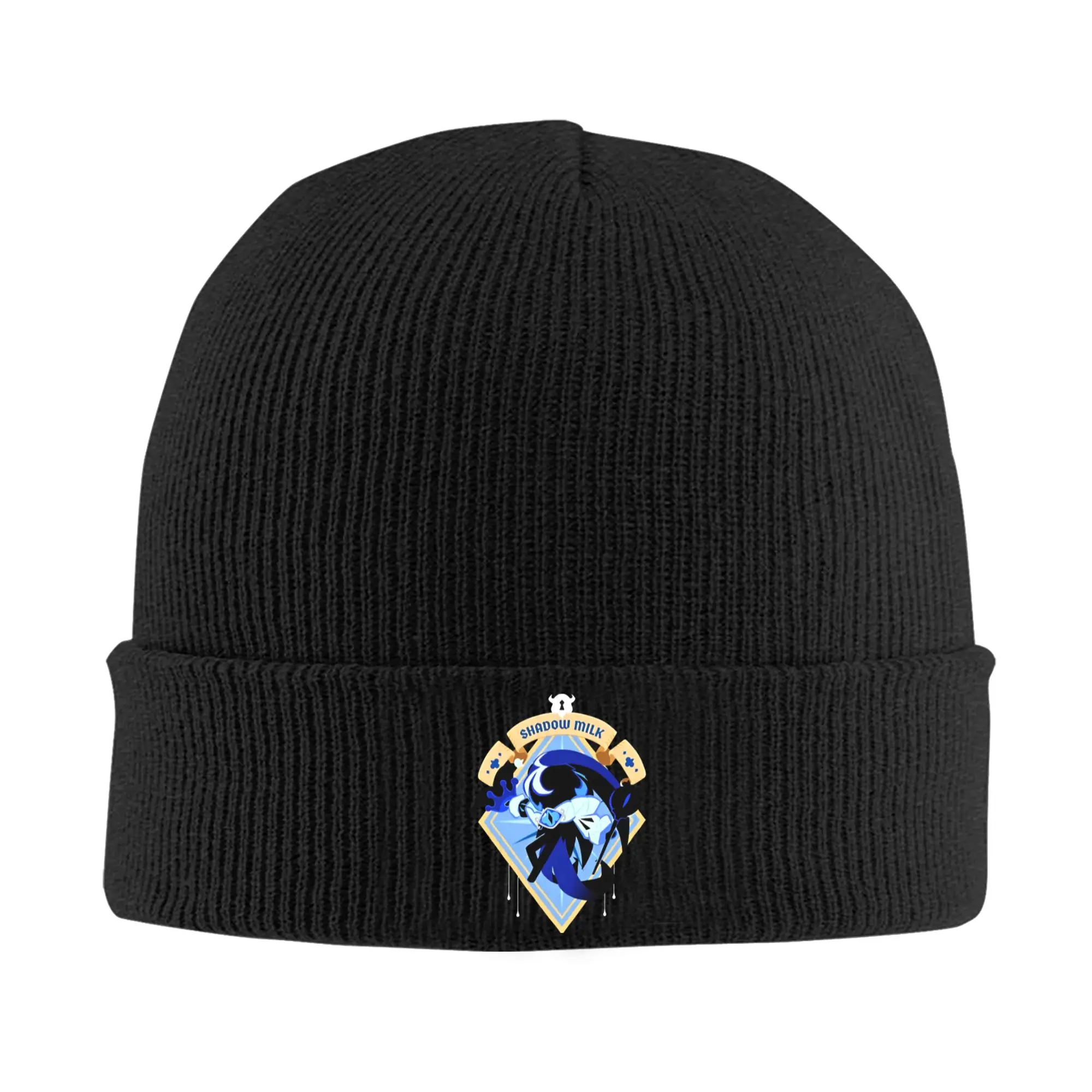 Cookie Run Kingdom Shadow Milk Cookie Knitted Caps Women Men Beanie Autumn Winter Casual Hats Acrylic Runner Game Casual Caps