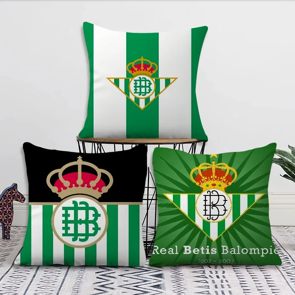 Funda de almohada de fútbol R-Real, cómoda y suave, b-banetis, decoración diaria para el hogar, sofá, silla, decoración para coche, 1 ud.
