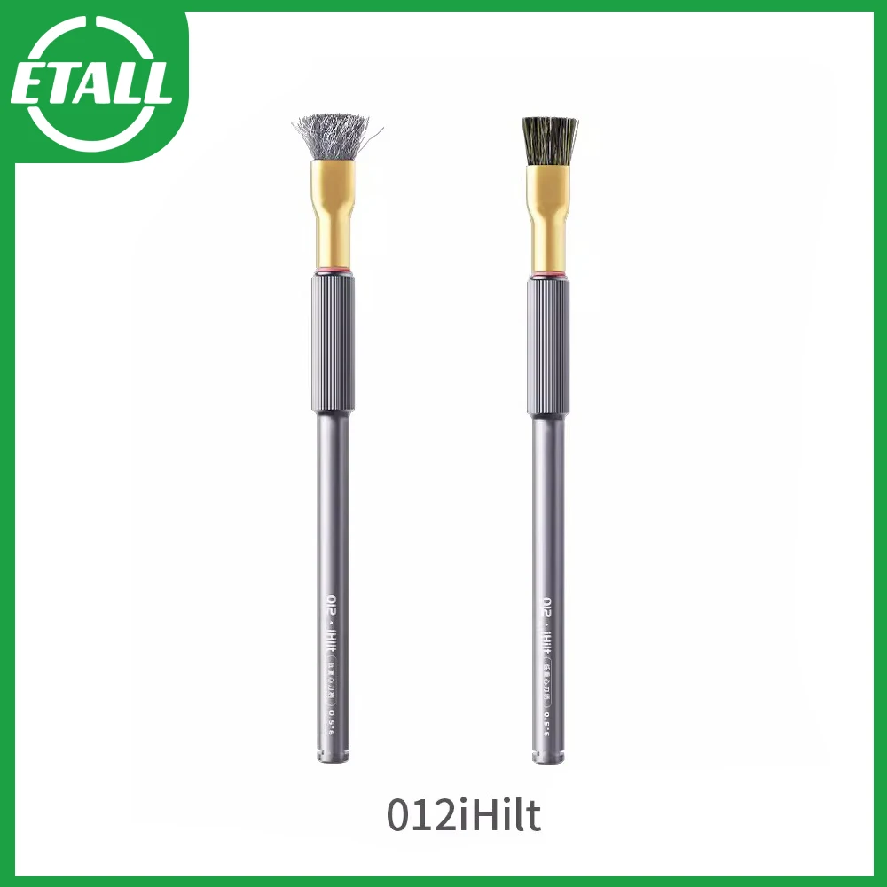 Qianli 012 iHilt Steel Brush Bristle Hardening Brush Mobile Phone Motherboard Repair IC Pad Cleaning Solder Oil Cleaning Brush