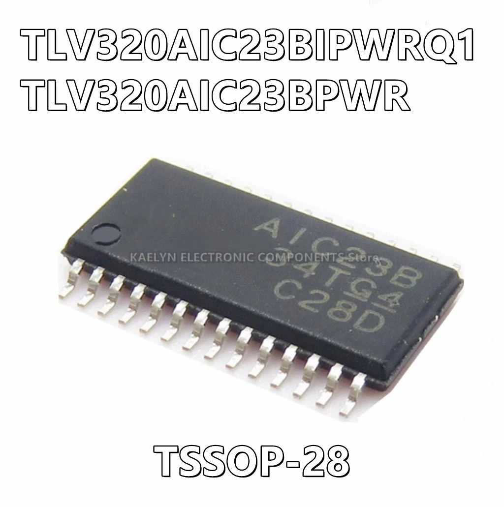 10Pcs/lot TLV320AIC23BIPWRQ1 AIC23BIQ1 TLV320AIC23BPWR AIC23B Stereo Audio Interface 16 b, 20 b, 24 b, 32 b I²C 28-TSSOP